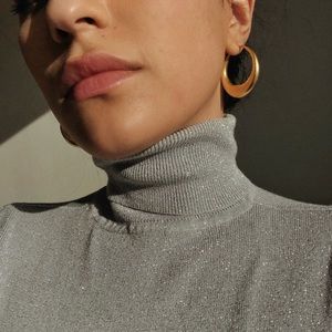 Grey Sparkly Turtleneck (perfect for new years)